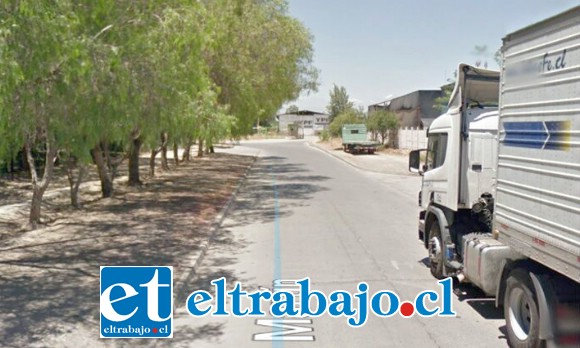 Hasta aquí llega actualmente calle San Martín, terminando con calle El Molino.