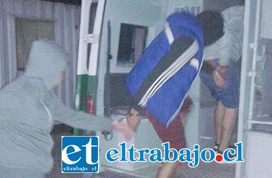 Los cinco sujetos fueron detenidos por Carabineros para luego ser formalizados en el Tribunal de San Felipe, quedando todos privados de libertad.