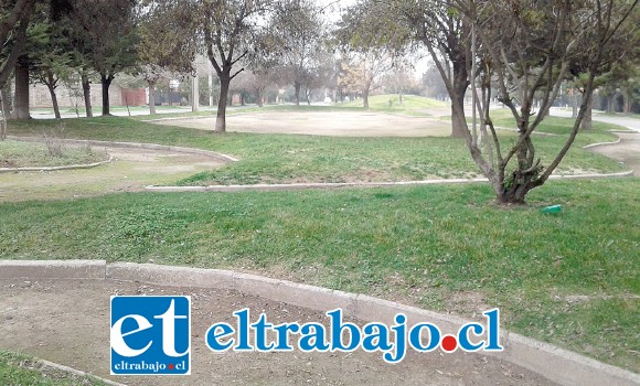 Pese a la belleza del área verde, claramente se puede apreciar la falta de bancos para sentarse.