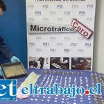 La Brigada Microtráfico Cero de la PDI incautó pasta base y dinero en efectivo desde un departamento de Villa El Totoral de San Felipe.