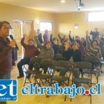 Los asistentes a la Asamblea apoyaron las acciones a seguir por la directiva del APR El Asiento para frenar las tronaduras.
