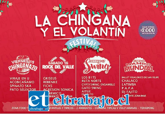 Además de las actividades propias de Fiestas Patrias, La Chingana y el Volantín tendrá concursos y música en Vivo.
