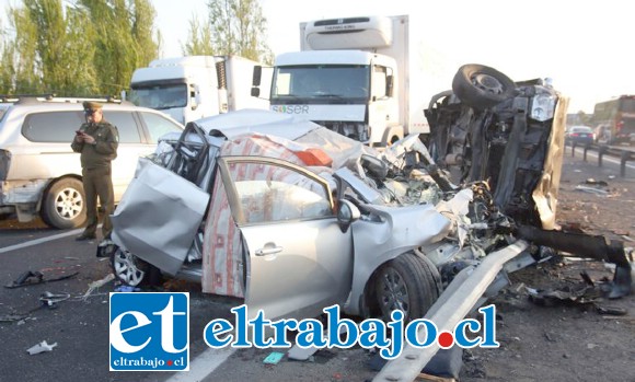 Este fue el escenario en el que perdió su vida el Cabo1º de Carabineros Claudio Nicolás Ortiz Herrera, de 22 años de edad, en Requínoa, cruce Las Mercedes.