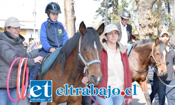TERAPIA CON CABALLOS.- También esta ONG mantiene acuerdos de cooperación con Fundación Equiendo, de Putaendo, ellos trabajan con caballos y niños autistas, a fin de estimular a estos chicos de manera positiva.