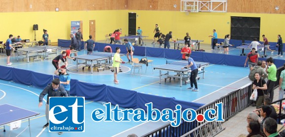 Así lució el sábado pasado la carpeta central del gimnasio del Liceo Corina Urbina.