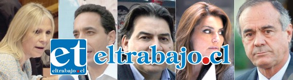 Los grandes derrotados: Lily Pérez (Amplitud), Marco Núñez (PPD), Christian Urízar (PS), Andrea Molina (UDI), Ignacio Walker (DC).