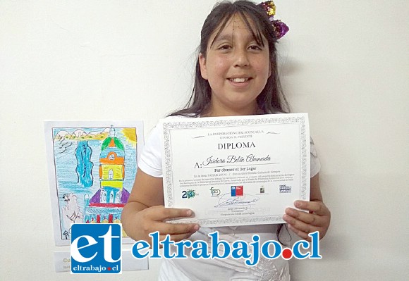 Isidora Ahumada, obtuvo el tercer lugar en el concurso organizado por Ciem Aconcagua.