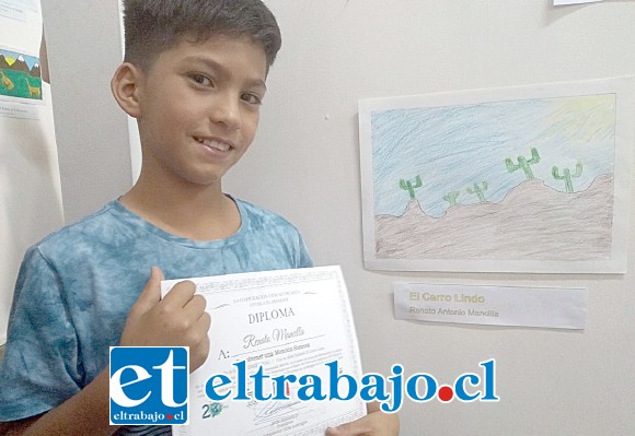 René Mancilla se quedó con mención honrosa por su trabajo en paisaje local.