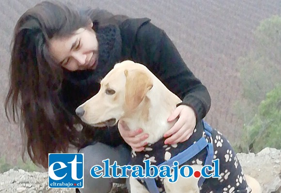 AMIGOS HASTA EL FINAL.- Jack y su dueña Yurisat Lazcano eran inseparables, la separación ha sido para ella muy dolorosa.