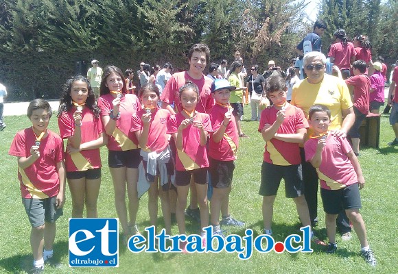 Los atletas más pequeños del Colegio Alemán también se encumbraron como los mejores de la región.