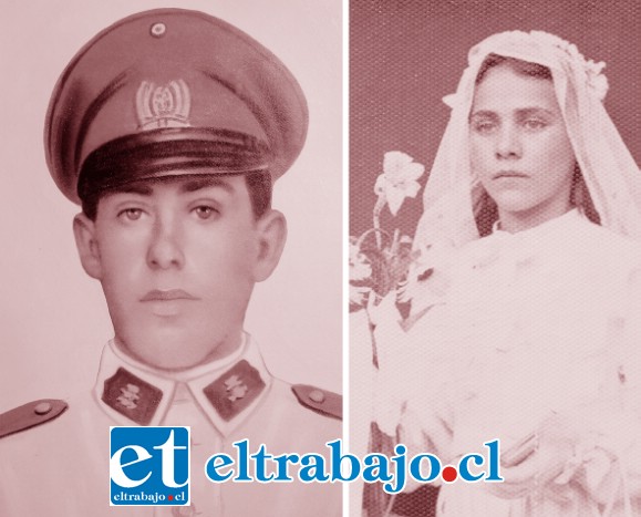 LOS AÑOS PASAN.- Así lucían estos vecinos cuando eran jovencitos, él un educado conscripto, y ella una decente damita.