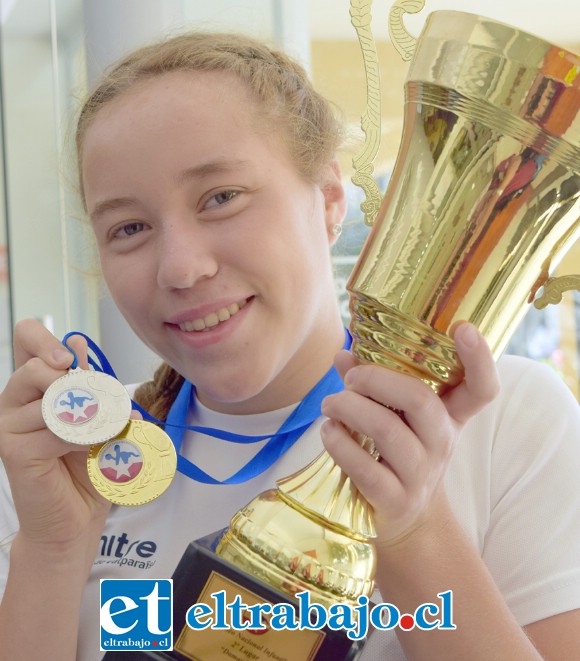 Catalina Plaza Gallardo, 14 años de edad, jugadora que este año pasa a la categoría de Cadete.