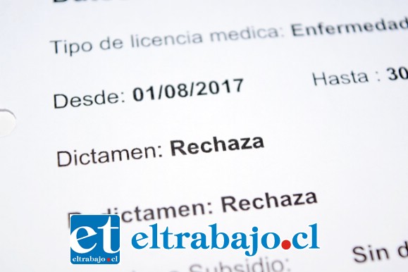 RECHAZADAS.- Mes tras mes, aunque los médicos tratantes certifican que la licencia médica se justifica, el Calificador Patricio Cornejo dice lo contrario.