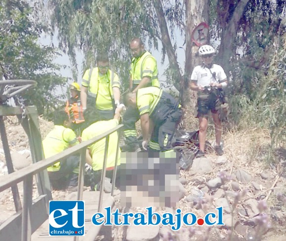 Personal del Samu que concurrió al sitio del suceso solo pudo constatar el deceso del adulto mayor, quien se habría arrojado intencionalmente.