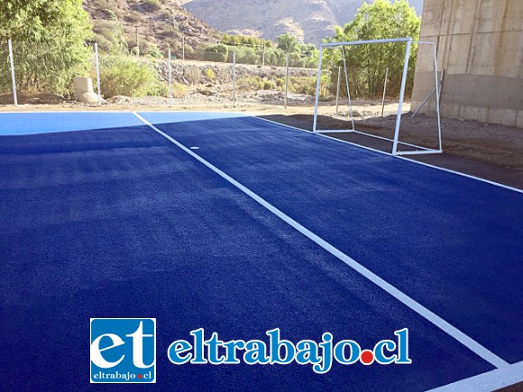 CANCHA NUEVA.- Esta es la multicancha completamente nueva ya al servicio de los vecinos sanfelipeños.