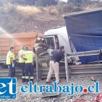 Dos muertos deja colisión de dos camiones en cuesta Las Chilcas Dos muertos deja colisión de dos camiones en cuesta Las Chilcas