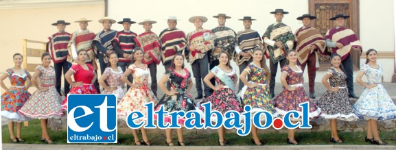 LOS MEJORES DE SUS COMUNAS.- Aquí tenemos a las catorce parejas de cueca que dieron Fuerza y Vigor al Regional, toda la V Región estuvo representada en esta ocasión.