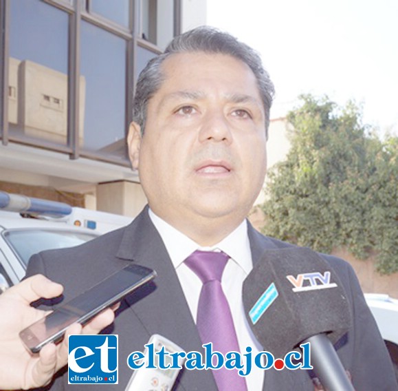 El Jefe de la Brigada de Homicidios de la PDI, comisario Gino Gutiérrez Cáceres.