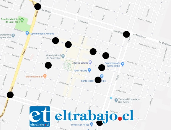 En la imagen se puede apreciar el emplazamiento que tendrán las nuevas cámaras.