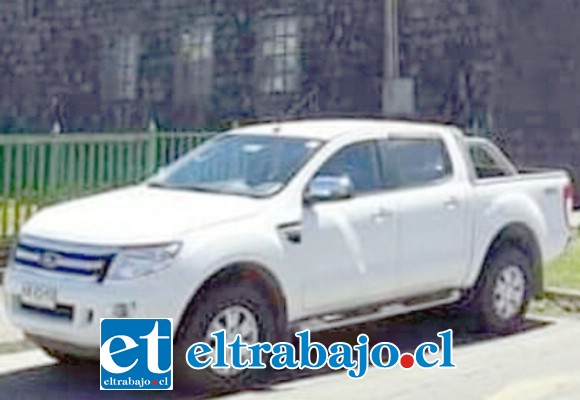 Esta es la camioneta robada y cuyo propietario fue asaltado violentamente a mano armada en su propio domicilio mientras dormía.