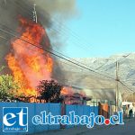 Cinco personas damnificadas en incendio de casa en Putaendo Cinco personas damnificadas en incendio de casa en Putaendo