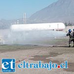 Fuga de gas en empresa secadora de pasas provoca amplio operativo de bomberos Fuga de gas en empresa secadora de pasas provoca amplio operativo de bomberos
