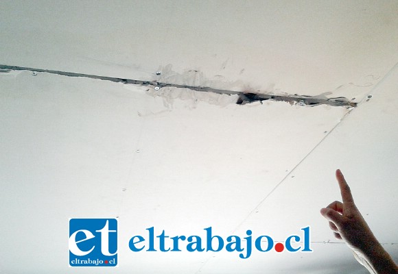 El principal problema decía relación con los techos que se llovían, los cuales están siendo reparados.