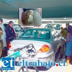 Carabineros tuvo que intervenir para recibir la denuncia de esta clienta, quien increpó al conductor dueño del animal.