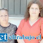 A la derecha, Jeannete Lepe acompañada de otra vecina, María Yaite.