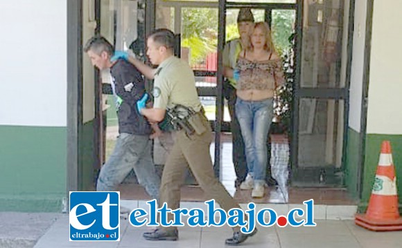 Los imputados fueron detenidos por Carabineros de la Tenencia de Santa María durante la tarde de este martes.