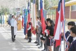 Alumnos de la Escuela Santa Margarita de Catemu en la ceremonia de inicio del año escolar.
