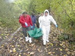 El cuerpo de Gustavo Sáez fue trasladado a San Felipe tras varias horas de difícil rescate en el cerro donde el frío le quitó la vida.