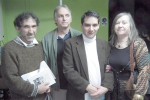 Los conocidos escritores Marco López Aballay, Ernesto de Blasis, Nelson Álvarez y Azucena Caballero, fueron los encargados de representar a la SECH San Felipe en el Teatro Municipal.