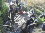 El violento impacto costó la vida de uno de los pasajeros del Chevrolet Aveo que se trasladaba en dirección al norte.