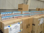 Procedimiento en Los Libertadores permitió decomisar más de 320 mil cajetillas de reconocidas marcas, que venían ocultas entre una carga de dulce de leche.