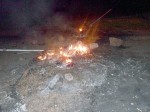Con total tranquilidad se desarrolló la tercera noche de barricadas en Putaendo, ocasión en que no concurrió personal de Carabineros.