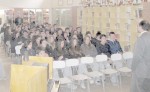 Los alumnos del Colegio Curimón, escucharon atentamente las palabras del Fiscal Jefe Osvaldo Basso, quien abordó temas de la Reforma Procesal Penal y el ‘Bullying’.