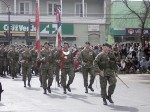 Con el paso del escuadrón del Regimiento Reforzado Nº3 Yungay, se dio comienzo al Desfile en Honor de un nuevo aniversario de San Felipe.
