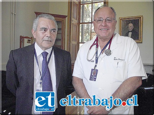 El director del Hosla, Eduardo Marín, y el Doctor Denis Panozo llamaron a la calma y descartaron la presencia de un caso de meningitis W-135 en Los Andes.