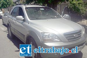 El vehículo de propiedad de la víctima de 53 años de edad se encontraba estacionado en calle Las Heras de San Felipe, al mediodía de ayer martes.