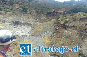 Sernageomin paralizó faena ‘La Patricia’ de Catemu luego de deslizamiento de terreno que afectó un área aproximada de 20 mil metros cuadrados.