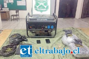 Las especies robadas fueron recuperadas por Carabineros de Llay Llay, además incautaron más de dos kilos de marihuana que trasportaban los antisociales.