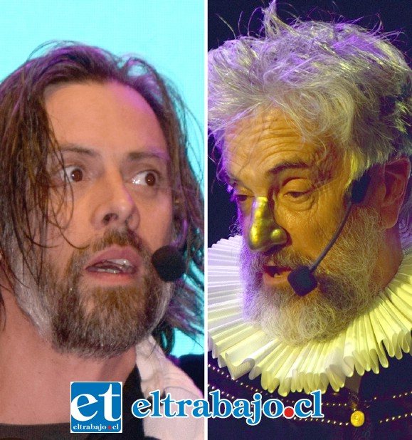 GIGANTES.- Los actores chilenos Francisco Reyes y Néstor Cantillana en los papeles de Tycho Brahe y Johannes Kepler, lograron con maestría transporta al público al año 1.600.