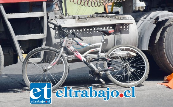 El adulto mayor de 86 años de edad conducía esta bicicleta al momento del accidente que le costó la vida.