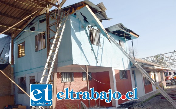 Cuantiosos daños se registraron a raíz de este incendio.