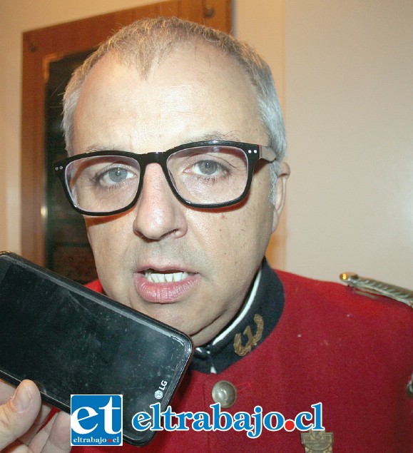 Julio Hardoy, superintendente del Cuerpo de Bomberos de San Felipe.