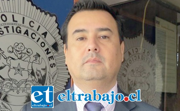 Jefe de la Brigada de Robos de la PDI de Los Andes, comisario Germán López.