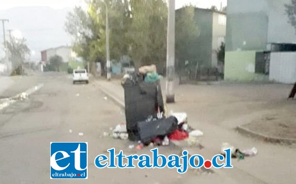 Otra postal con la que amanecieron en Villa Departamental.