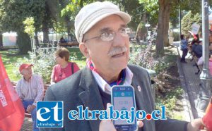 Alejandro Aguilar, dirigente de la CUT.