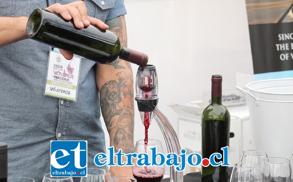 Los visitantes pudieron degustar la variedad de cepas de vino de nueve viñas ubicadas tanto en la comuna como en el resto de la región.
